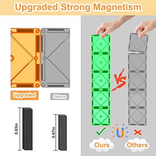 Magnet Toys for 3 Year Old Boys and Girls Magnetic Tiles Building Blocks