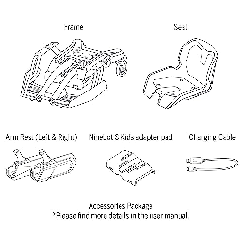 Segway Ninebot Mecha Kit, Applicable to Electric Self-Balancing Scooter, Human-Body Sensor in Joystick, Mobile App Integration (Not Included Ninebot S)