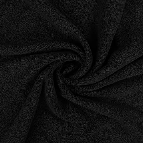 Utopia Towels - Luxurious Jumbo Bath Sheet 2 Piece - 600 GSM 100% Ring Spun Cotton Highly Absorbent and Quick Dry Extra Large Bath Towel - Super Soft Hotel Quality Towel (35 x 70 Inches, Black)