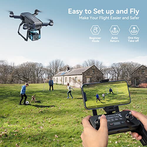 Bwine F7 GPS Camera Drone with FAA Certification Completed for Adults 4K Night Vision, 3-Axis Gimbal, 2 Miles Long Range, 75 Mins Flight Time Professional Drone with 3 Battery, Auto Return+Follow Me+Fly Around+Beginner Mode