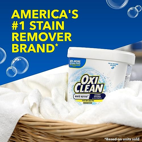 Add 3 To Your Cart! OxiClean White Revive Laundry Whitener and Stain Remover Powder, 3 lb