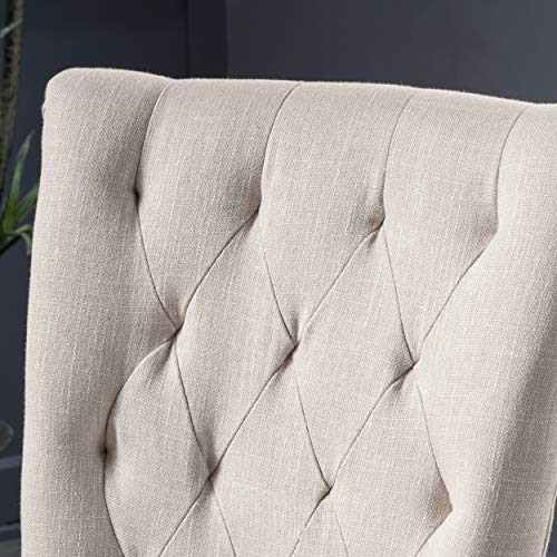 Christopher Knight Home Venetian Dining Chairs, 2-Pcs Set, Light Beige