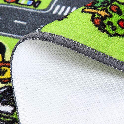 Softlife Kids Carpet Play Mat Rug 35" x 59" City Life Great for Playing with Cars Children Area Rugs for Bedroom Playroom Nursery