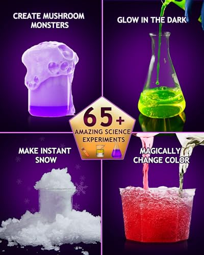 Japace Magic Kit & Science Kits for Kids Age 6-8-10-12, 8 Beginner Magic Tricks & 69 Science Experiments STEM Chemistry Sets, Christmas Birthday Gift Ideas for Kids, Educational Toys for Boys & Girls