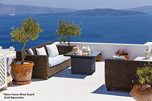 Outland Living 410 Series - 36-Inch Outdoor Propane Gas Fire Table, Slate Grey/Square