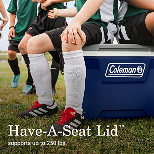 Coleman 316 Series Insulated Portable Cooler with Heavy Duty Latches, Leak-Proof Outdoor High Capacity Hard Cooler, Keeps Ice for up to 5 Days