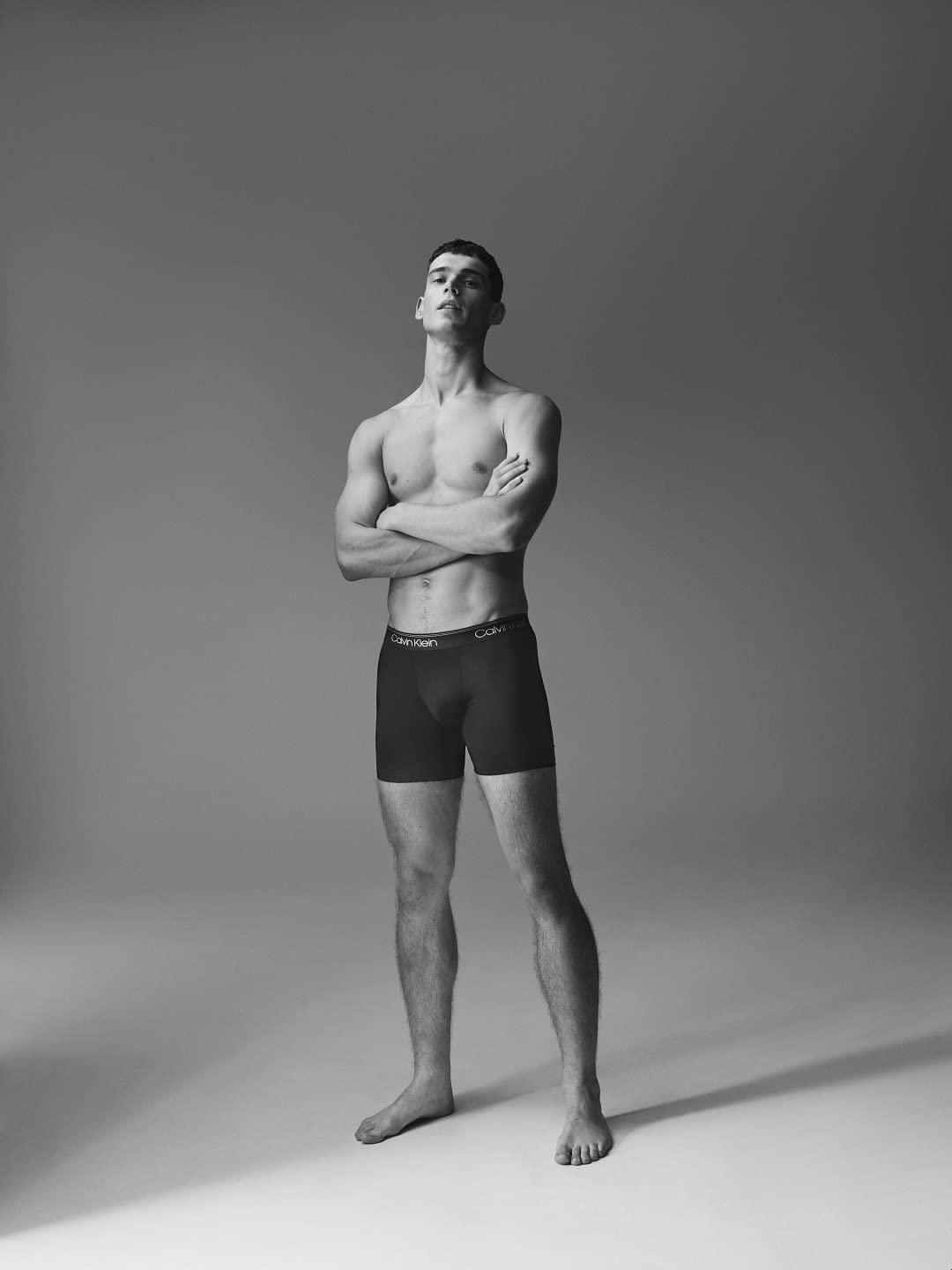 Calvin Klein Men's Micro Stretch 5-Pack Boxer Brief, 5 Black, Large