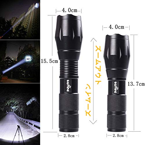 Tactical Portable LED Flashlight with 5 Modes