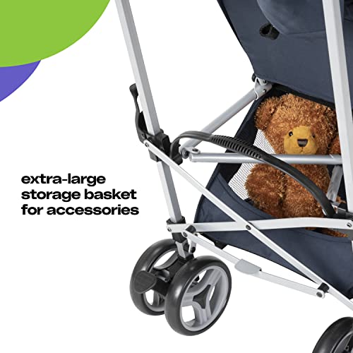 Cosco Simple Fold Compact Stroller, Folds with one Hand and Stands on its own, Rainbow