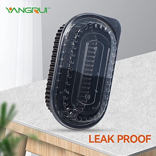 YANGRUI Take Out Containers, Shrink Wrap 45 Pack 26 oz Reusable Machine Washable Extra Thick BPA Free Meal Prep Container Microwave Freezer Safe Leak Proof To Go Containers