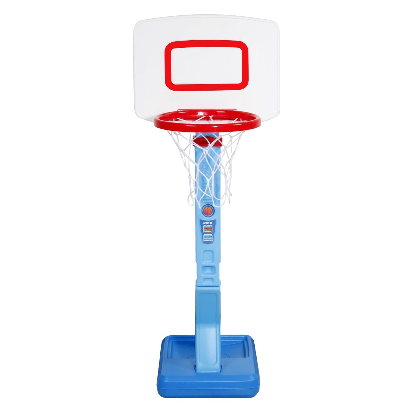 Fajiabao Toddler Basketball Hoop Indoor Adjustable Height Poolside Basketball Hoop Outdoor with Base Mini Basketball Hoop with 3 Balls Swimming Pool Toys Basketball Games for Kids Birthday Gift