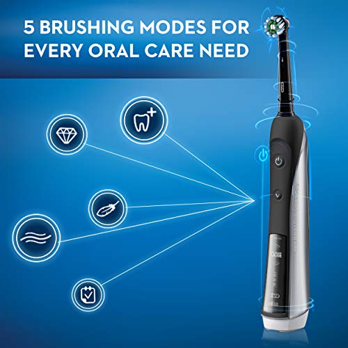 Oral-B Pro 5000 Smartseries Power Rechargeable Electric Toothbrush with Bluetooth Connectivity, Black Edition
