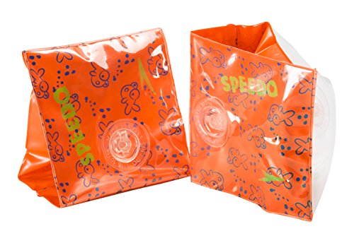 Speedo Unisex-Child Swim Arm Bands Begin to Swim Orange/Blue, One Size