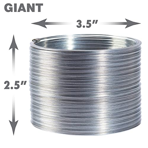 The Original Slinky® Brand Fidget Toy Pack: 1 Giant, 1 Classic, and 1 Slinky Junior Walking Metal Spring Kids Toys for Ages 5 Up