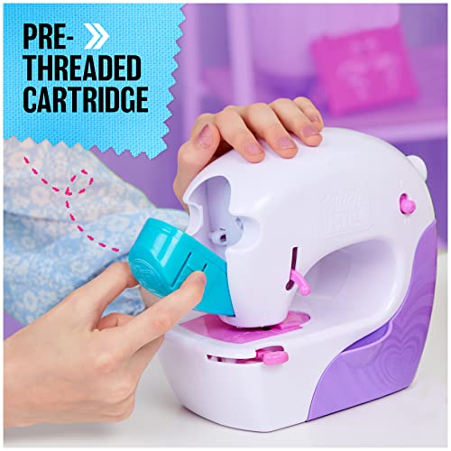 Cool Maker, Stitch ‘N Style Fashion Studio, Pre-Threaded Sewing Machine Toy, Fabric & Water Transfer Prints, Arts & Crafts for Kids