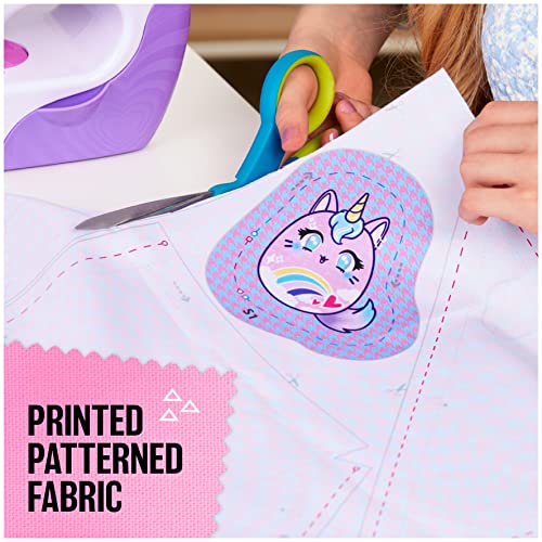 Cool Maker, Stitch ‘N Style Fashion Studio, Pre-Threaded Sewing Machine Toy, Fabric & Water Transfer Prints, Arts & Crafts for Kids
