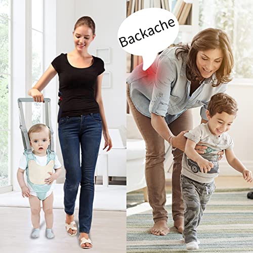 Huifen Baby Walking Harness with Detachable Crotch Baby Walking Assistant Handheld Walk Helper for Baby Learn to Walk(9-24 Month)(Green)