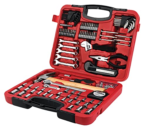 Performance Tool W1532 107pc Home & Auto Tool Set, Hand Tools - Tool Sets , Red
