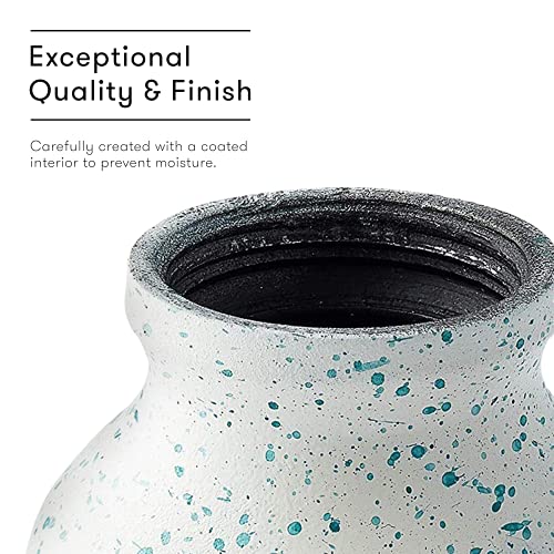 Fedmax Small Urns for Human Ashes Adult Male or Female - Set of 6 White Mini Urns - Cremation Keepsakes with Velvet Box - Memorial Urn and Ash Storage,6 Piece Assortment