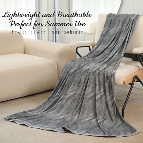Tametra Cooling Blanket for Hot Sleepers,Tie-dye Decorative Weighted Blanket Summer Blankets Lightweight Breathable Oversized, Q-MAX>0.441, for Night Sweats with Laundry Bag