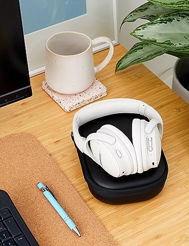 Bose QuietComfort 45 Wireless Bluetooth Noise Cancelling Headphones, Over-Ear Headphones with Microphone, Personalized Noise Cancellation and Sound, White Smoke