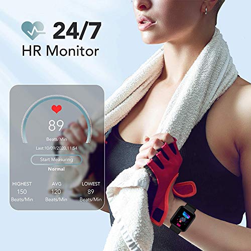 Smart Watch, Fitness Tracker with Heart Rate Monitor, Activity Tracker with 1.3 Inch Touch Screen,Waterproof,Sleep Monitor,Activity Tracker Pedomet B