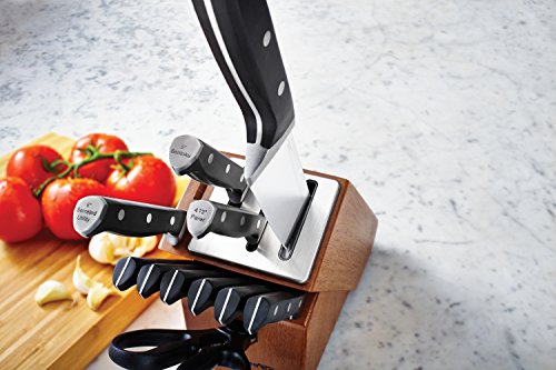 Calphalon Classic Kitchen Knife Set with Self-Sharpening Block, 12-Piece High Carbon Knives