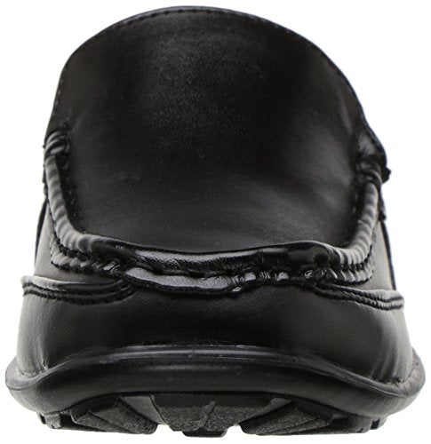 Deer Stags Boy's Booster Driving Moc Slip-On, Black, 2.5 Little Kid