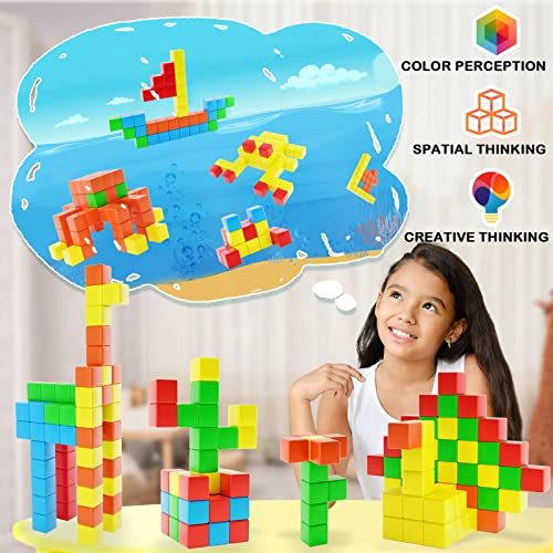 Large Magnetic Blocks for Toddler Toys, STEM Preschool Learning Sensory Montessori Outdoor Travel Building Toys Gifts for 3 4 5 6 Year Old Kids Boys Girls