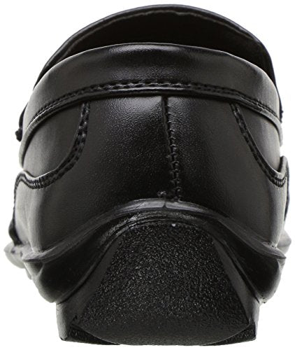 Deer Stags Boy's Booster Driving Moc Slip-On, Black, 2.5 Little Kid