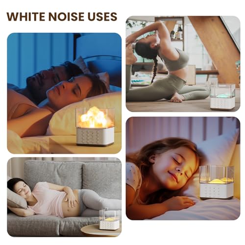 Yormick DIY White Noise Sound Machine for Sleeping, 30 Soothing Natural Sound Night Light, White Noise Sound Machine Baby/Adult Gift, White Noise Sound Machine Office & Yoga Meditation & Bedroom