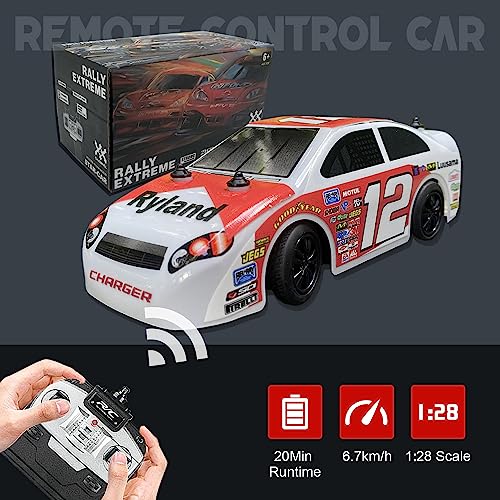 Boersma Remote Control Car, Fast RC Drift Car for Boys - 1/28 Scale 2WD High Speed Off Road Mini RC Car, Hobby Racing Vehicle Toys Gifts for Kids Age 3 4 5 6+