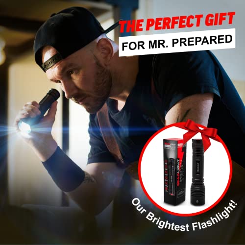 GearLight S2000 LED Flashlight Father's Day Gifts for Dad - Super Bright, Powerful, Mid-Size Tactical Flashlights with High Lumens for Outdoor Activity & Emergency Use, Gift for Him