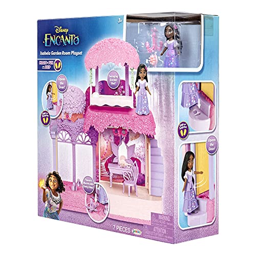 Disney Encanto Isabela's Garden Room Playset Includes Isabela Doll Figure - Flowers Bloom with Every Step!