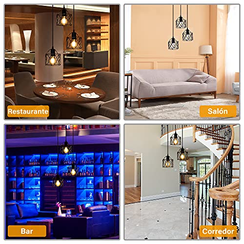 DuMaiWay Pendant Light, Black Industrial Farmhouse Metal Hanging Lights Fixture Ceiling Lamp, Dining Room Light for Barn Restaurant Foyer Bar Hallway Kitchen Island E26