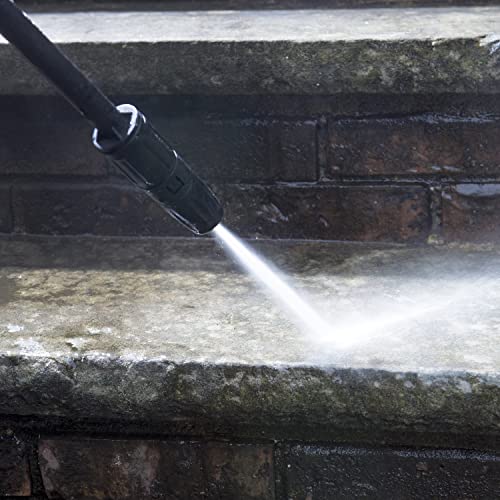 Sun Joe SPX205E-MAX Electric Pressure Washer, Adjustable Spray Wand, Rim Brush, Black