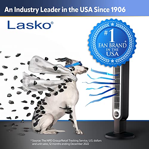 Lasko High Velocity Pivoting Utility Blower Fan, for Cooling, Ventilating, Exhausting and Drying at Home, Job Site, Construction, 2 AC Outlets, Circuit Breaker with Reset, 3 Speeds, 12", Black, U12104