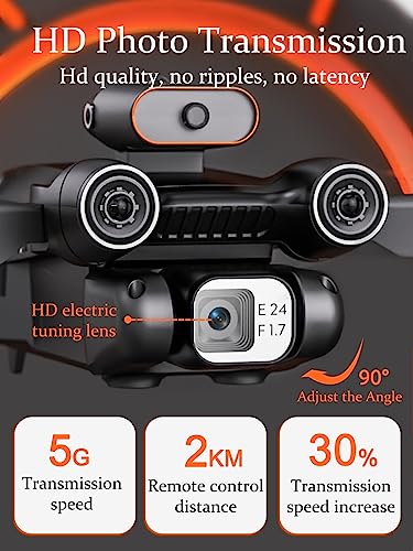 Drone with Camera, Remote Control Drones, 1080P HD Mini Drone for Kids Adults, with One Key Take Off/Landing, Gravity Sensor, Gesture Control, 3D Flip, Voice Control Drone-03