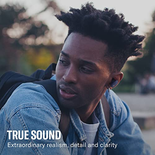 YAMAHA TW-E5B True Wireless Earbuds, Bluetooth Headphones, Premium Sound, CVC Clear Voice Capture, Ambient Sound, IPX5 Water Resistant for Sport (Blue)