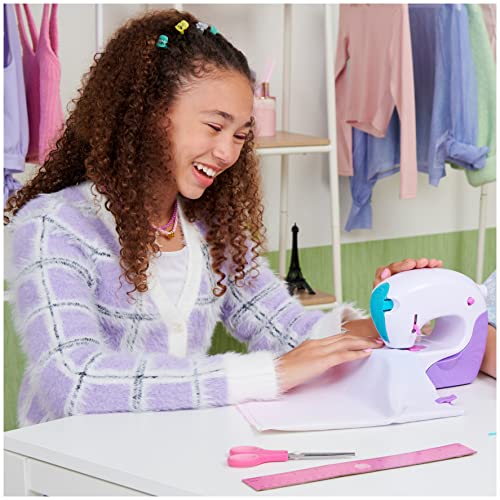 Cool Maker, Stitch ‘N Style Fashion Studio, Pre-Threaded Sewing Machine Toy, Fabric & Water Transfer Prints, Arts & Crafts for Kids
