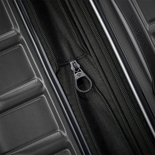 Samsonite Omni 2 Hardside Expandable Luggage with Spinners | Solid Charcoal | 2PC SET (Carry-on/Medium)