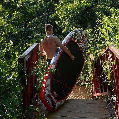 FunWater Inflatable Stand Up Paddle Board with Premium SUP Paddle Board Accessories Ultra-Light Inflatable Paddleboard with Kayak Seat