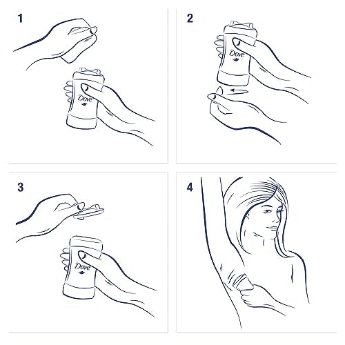 Dove Deodorant Set - Invisible Solid Deodorant for Women, Dove Antiperspirant Deodorant, 48-Hour Effective Protection with Nourishing Oils for Soothing Sensitive Skin, Scented, 1.6 Oz (4 Piece Set)