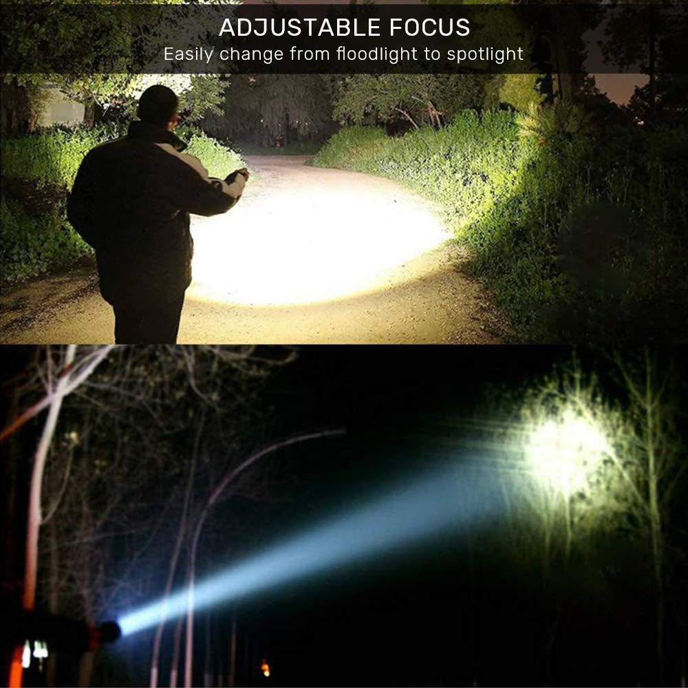 iToncs LED Tactical Flashlight, Magnetic Flashlight, 1000 Lumens Super Bright Flash Light with COB Work Light, Waterproof, 4 Modes, Pocket LED Flashlights for Outdoor Camping Emergency