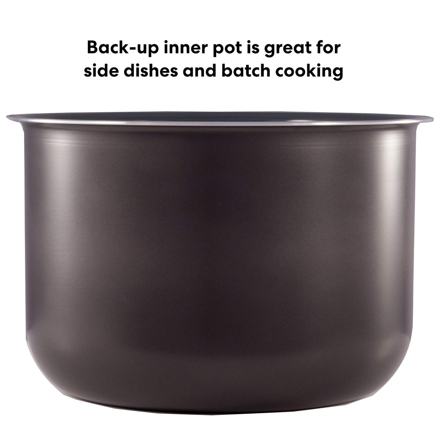 Instant Pot Ceramic Non Stick Interior Coated Inner Cooking Pot 8 Quart & Pot Silicone Lid 8 Quart