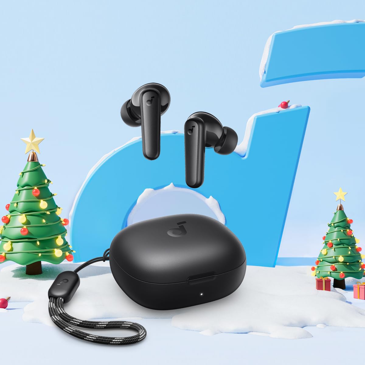 Soundcore by Anker P20i True Wireless Earbuds, 10mm Drivers with Big Bass, Bluetooth 5.3, 30H Long Playtime, Water-Resistant, 2 Mics for AI Clear Calls, 22 Preset EQs, Customization via App