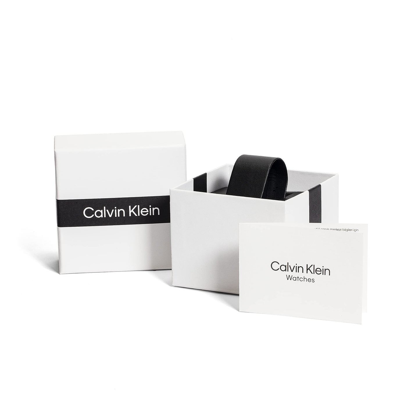 Calvin Klein Iconic Rose Gold 40 MM Case Watch with Leather Strap (Model: 25200154)