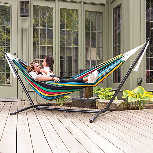 Vivere UHSDO9-27 Hammock, 9', Rio Night with Charcoal Frame