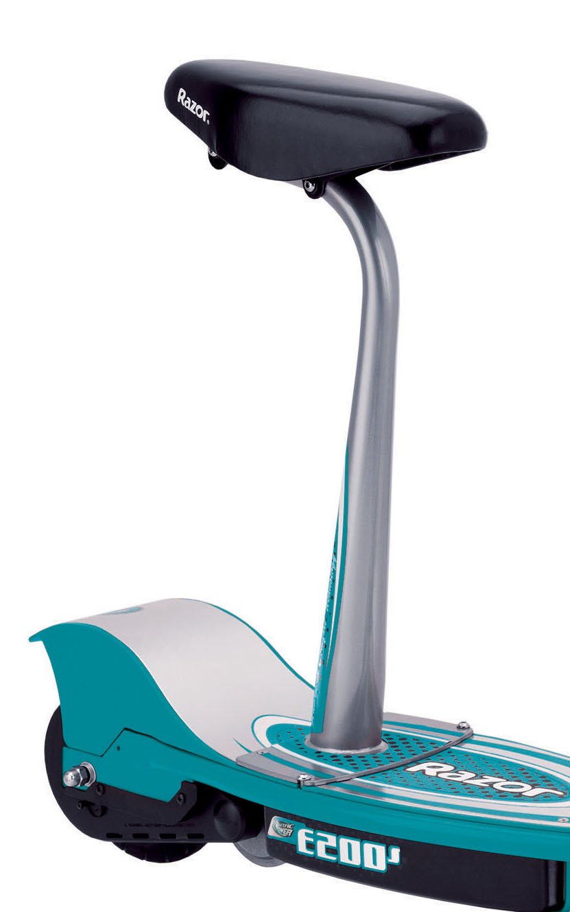 Razor E200S Electric Scooter - 8" Air-filled Tires, 200-Watt Motor, Up to 12 mph and 40 min of Ride Time, Teal