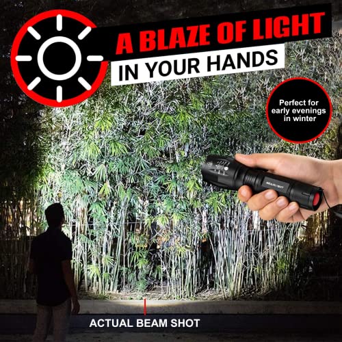 GearLight LED Flashlights - Mini Camping Flashlights with 5 Modes, Zoomable Beam - Powerful and Bright for Outdoor Use